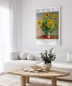 Çerçevesiz Poster Claude Monet Ayçiçeği Buketi thumbnail 3