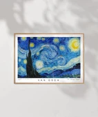 Çerçevesiz Poster Vincent Van Gogh Yıldızlı Gece thumbnail 7