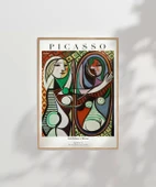 Çerçevesiz Poster Pablo Picasso Ayna Karşısındaki Kız thumbnail 7