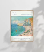 Çerçevesiz Poster Claude Monet Etretat Kumsalı thumbnail 7