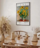 Çerçevesiz Poster Claude Monet Ayçiçeği Buketi thumbnail 5