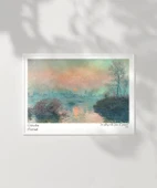 Çerçevesiz Poster Claude Monet Lavacourt'ta Seine Nehri'nde Gün Batımı thumbnail 6
