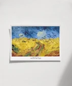 Çerçevesiz Poster Vincent Van Gogh Buğday Tarlası Ve Kargalar thumbnail 1
