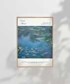 Çerçevesiz Poster Claude Monet Zambaklar (3) thumbnail 7