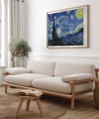 Çerçevesiz Poster Vincent Van Gogh Yıldızlı Geceler thumbnail 4