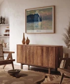 Çerçevesiz Poster Claude Monet Uçurum, Erretat, Gün Batımı thumbnail 3