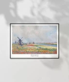 Çerçevesiz Poster Claude Monet Hadue Yakınlarında Lale bahçeleri thumbnail 2