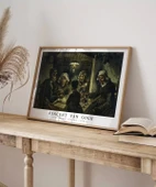 Çerçevesiz Poster Vincent Van Gogh Patates Yiyenler thumbnail 3