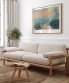 Çerçevesiz Poster Claude Monet Lavacourt'ta Seine Nehri'nde Gün Batımı thumbnail 3