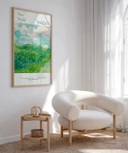 Çerçevesiz Poster Vincent Van Gogh Yeşil Buğday Tarlası thumbnail 4