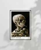 Çerçevesiz Poster Vincent Van Gogh Kafatası thumbnail 2