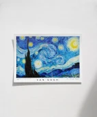 Çerçevesiz Poster Vincent Van Gogh Yıldızlı Gece thumbnail 1