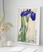 Çerçevesiz Poster Ohara Koson Mavi Irisler thumbnail 5