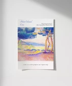 Çerçevesiz Poster Henri-Edmond Cross Kıyı Boyunca Çamlar 2 thumbnail 1