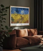Çerçevesiz Poster Vincent Van Gogh Buğday Tarlası Ve Kargalar thumbnail 4