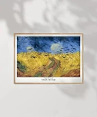 Çerçevesiz Poster Vincent Van Gogh Buğday Tarlası Ve Kargalar thumbnail 7