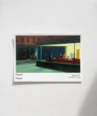 Çerçevesiz Poster Edward Hopper Nighthawks thumbnail 1