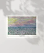 Çerçevesiz Poster Claude Monet Pouville'de Gün Batımı thumbnail 6
