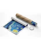 Çerçevesiz Poster Vincent Van Gogh Yıldızlı Gece thumbnail 8