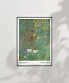 Çerçevesiz Poster Gustav Klimt Ayçiçekli Çiftlik Bahçesi 2 thumbnail 2