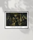 Çerçevesiz Poster Vincent Van Gogh Patates Yiyenler thumbnail 2