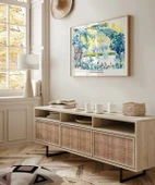 Çerçevesiz Poster Henri-Edmond Cross Saint Clair'deki Ressamın Bahçesi thumbnail 5