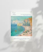 Çerçevesiz Poster Claude Monet Etretat Kumsalı thumbnail 6