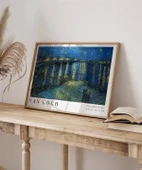 Çerçevesiz Poster Vincent Van Gogh Ren Nehri’nde Yıldızlı Bir Gece thumbnail 4