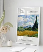 Çerçevesiz Poster Vincent Van Gogh Buğday Tarlası ve Selviler (2) thumbnail 5