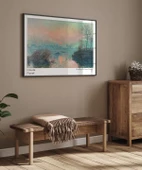 Çerçevesiz Poster Claude Monet Lavacourt'ta Seine Nehri'nde Gün Batımı thumbnail 4