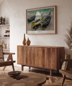 Çerçevesiz Poster Claude Monet Üç Balıkçı Teknesi thumbnail 5