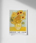 Çerçevesiz Poster Vincent Van Gogh On İki Ayçiçekli Vazo thumbnail 1
