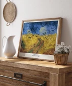 Çerçevesiz Poster Vincent Van Gogh Buğday Tarlası Ve Kargalar thumbnail 5