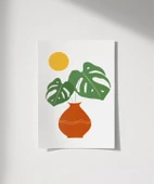 Çerçevesiz Poster Saksıda Palmiye thumbnail 1