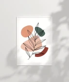 Çerçevesiz Poster Çizgisel Bitki No 1 thumbnail 3