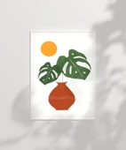 Çerçevesiz Poster Saksıda Palmiye thumbnail 3