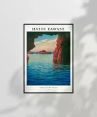 Çerçevesiz Poster Hasui Kawase Kojaku Mağarası Oga Yarımadası thumbnail 2
