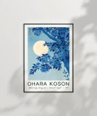Çerçevesiz Poster Ohara Koson Mehtaplı Gecede Çiçek Açan Kiraz thumbnail 2