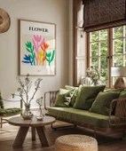 Çerçevesiz Poster Floral Ritim thumbnail 4