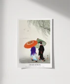 Çerçevesiz Poster Ohara Koson Yağmurda İki Kadın thumbnail 1