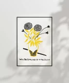 Çerçevesiz Poster Vazoda Çiçek thumbnail 7