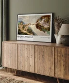 Çerçevesiz Poster Michelangelo Adem'in Yaratılışı thumbnail 4