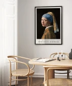 Çerçevesiz Poster Johannes Vermeer İnci Küpeli Kız - 5