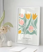 Çerçevesiz Poster Yumuşak Renkler Zarif Çiçekler thumbnail 6