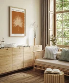 Çerçevesiz Poster Bohem Palmiye Yaprağı thumbnail 4