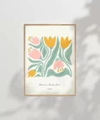 Çerçevesiz Poster Yumuşak Renkler Zarif Çiçekler thumbnail 8