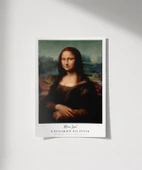 Çerçevesiz Poster Leonardo Da Vinci Mona Lisa thumbnail 1