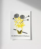 Çerçevesiz Poster Vazoda Çiçek thumbnail 1