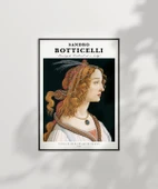 Çerçevesiz Poster Sandro Botticelli Genç Bir Kadının Portresi thumbnail 6