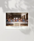 Çerçevesiz Poster Leonardo Da Vinci Son Akşam Yemeği thumbnail 7